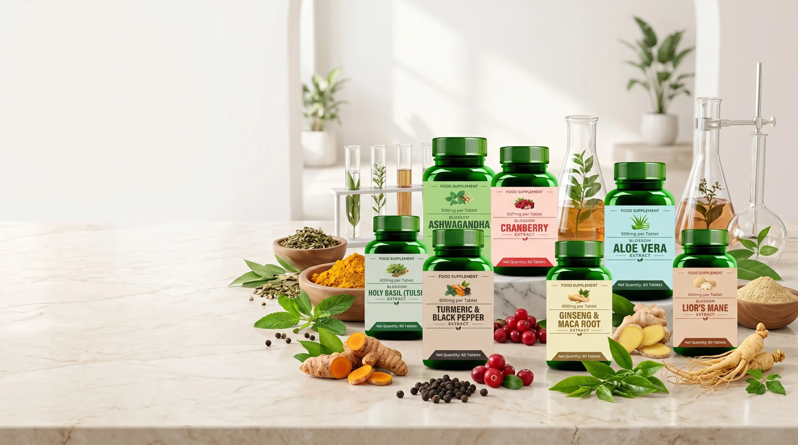 The Blossom Labs — natural herbal supplements crafted with premium ingredients
